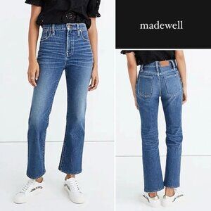 Madewell Slim Demi-Boot Jeans in Sundale‎ Wash Blue Jeans AJ197 • 25